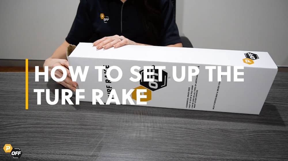 P-Off Turf Rake Set Up and Unboxing Video