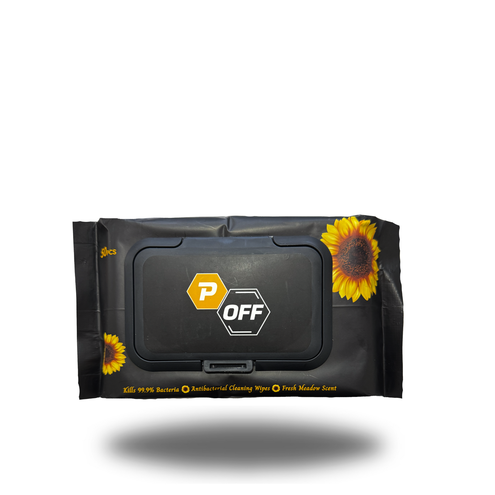 P-Off antibacterial wipes single pack australia