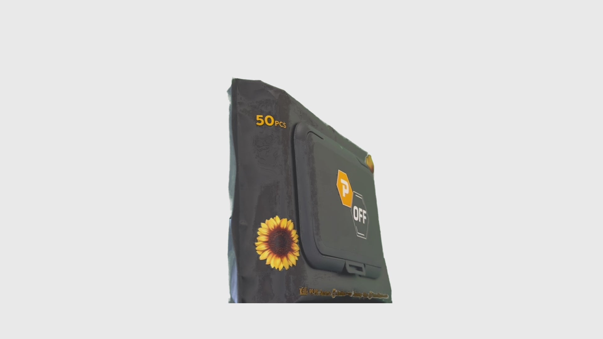 P-Off Antibacterial Wipes Single Pack Video 